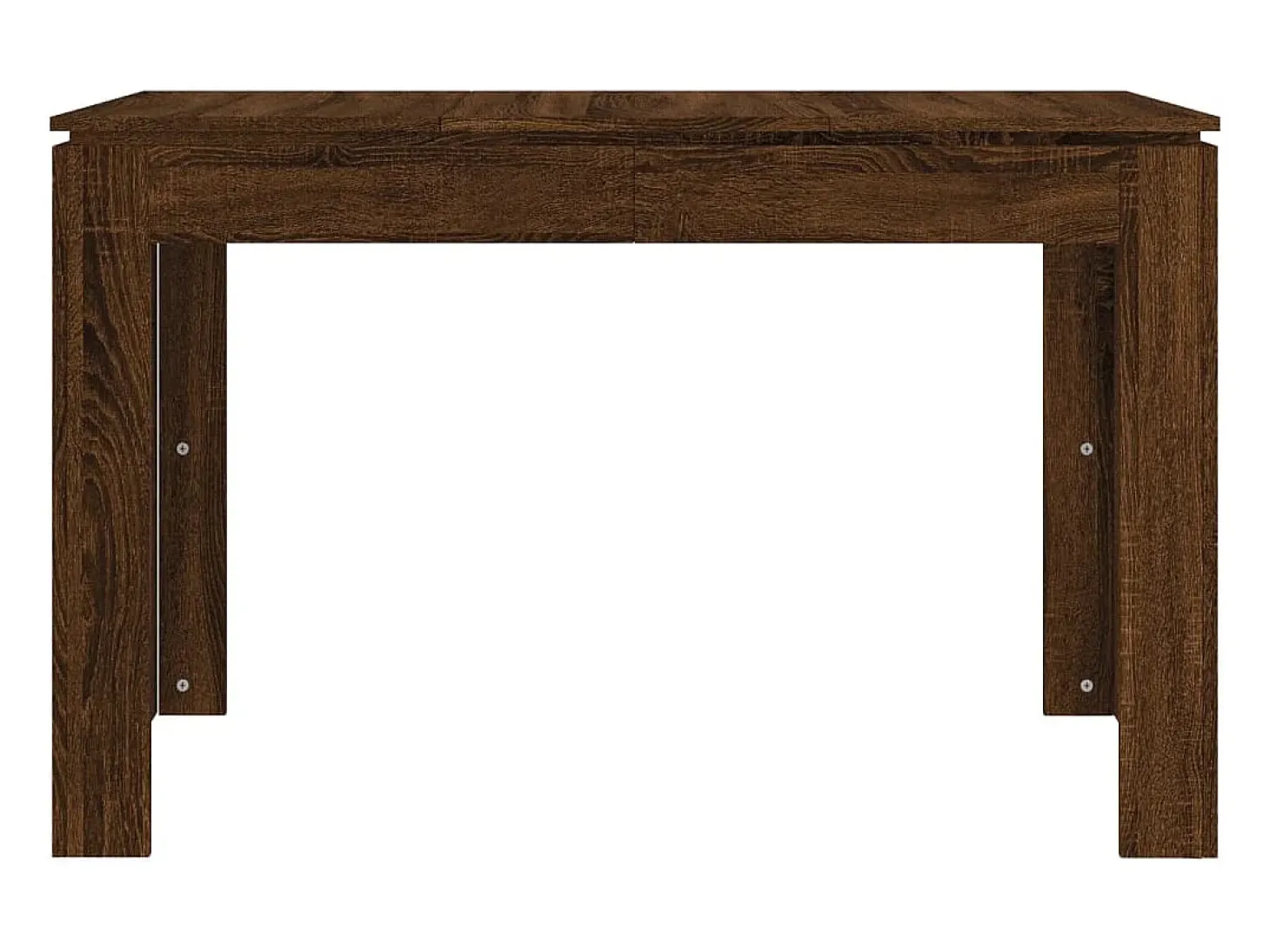 Mesa de comedor madera contrachapada roble marrón 120x60x76 cm