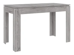 Mesa de comedor madera de ingeniería Sonoma gris 120x60x76 cm