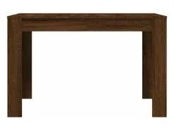 Mesa de comedor madera de ingeniería marrón roble 120x60x76 cm