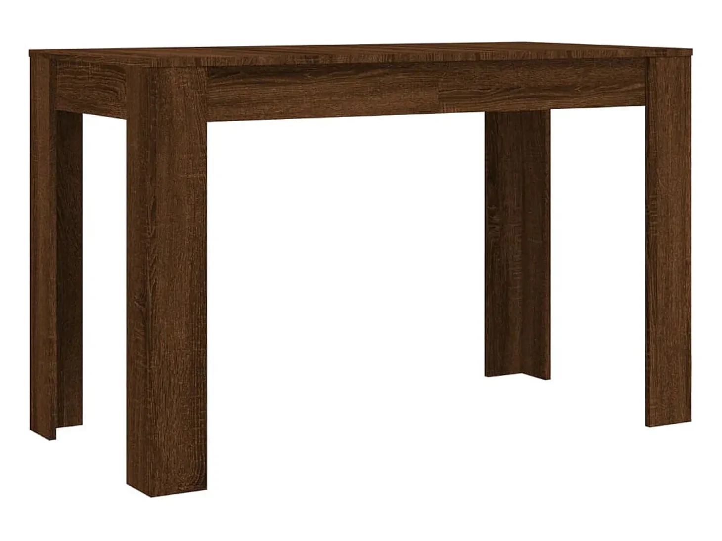 Mesa de comedor madera de ingeniería marrón roble 120x60x76 cm