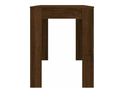 Mesa de comedor madera de ingeniería marrón roble 120x60x76 cm