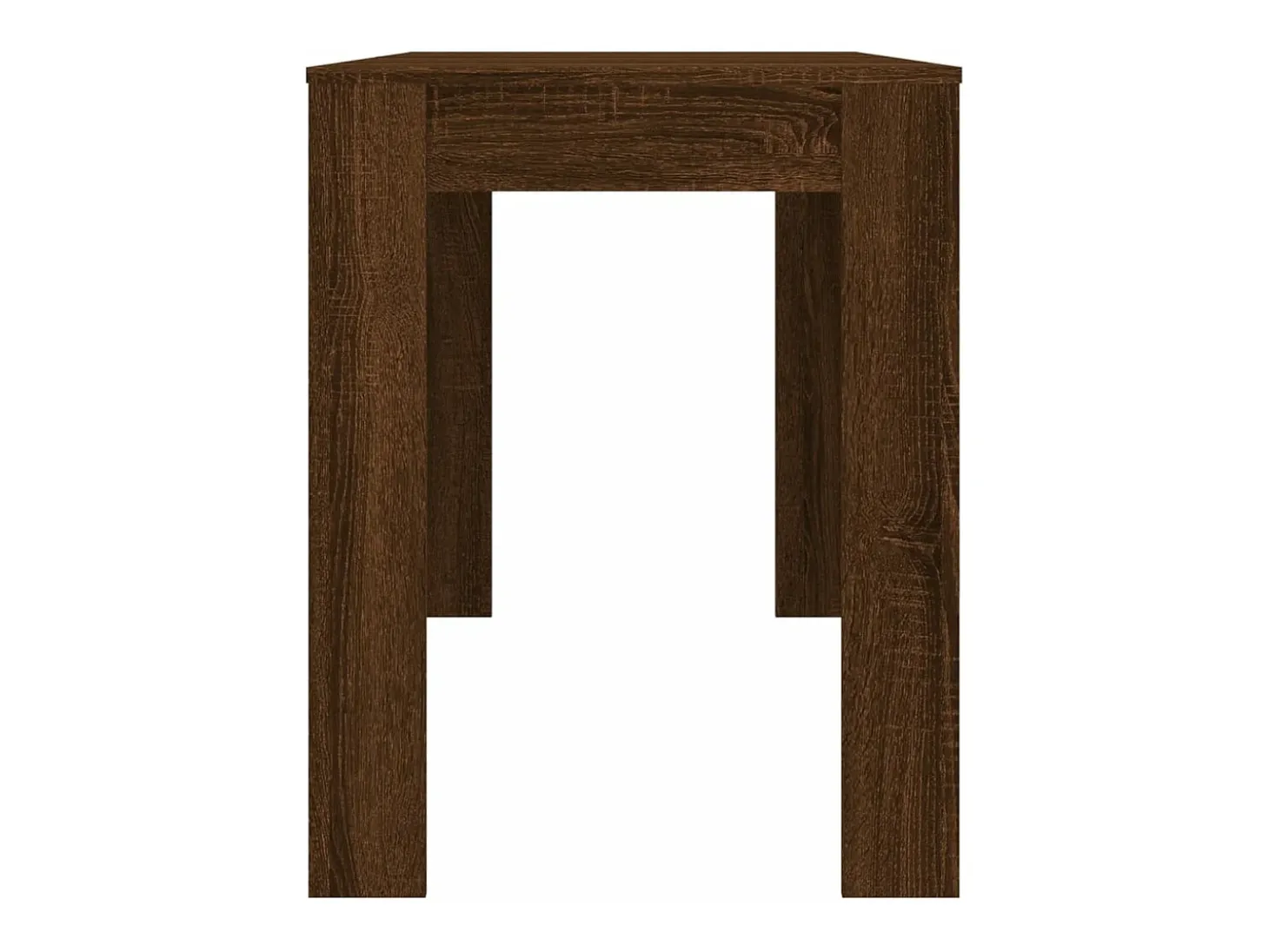 Mesa de comedor madera de ingeniería marrón roble 120x60x76 cm