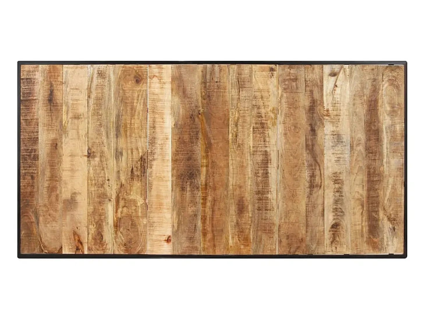 Mesa de comedor madera de mango rugosa 180 cm ES562298