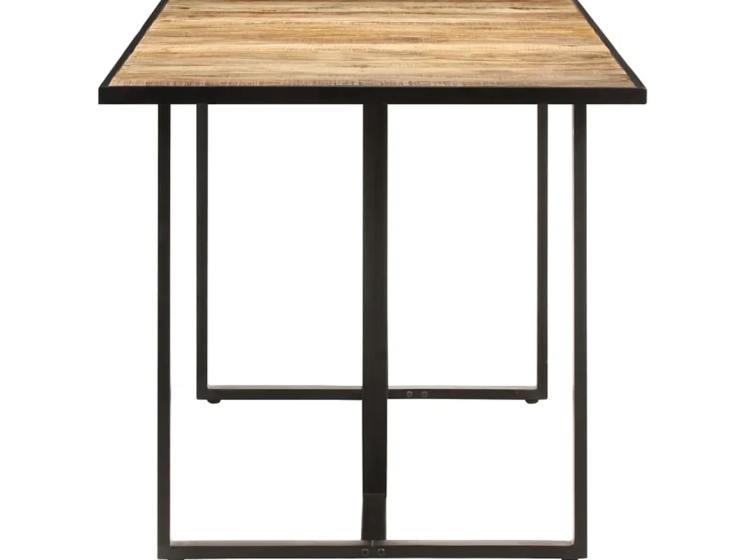 Mesa de comedor madera de mango rugosa 180 cm ES562298