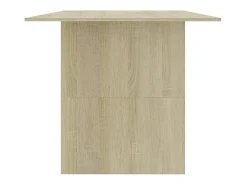 Mesa de comedor madera de ingeniería roble Sonoma 180x90x76 cm ES444539