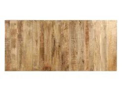 Mesa de comedor madera de mango rugosa 220x100x76 cm