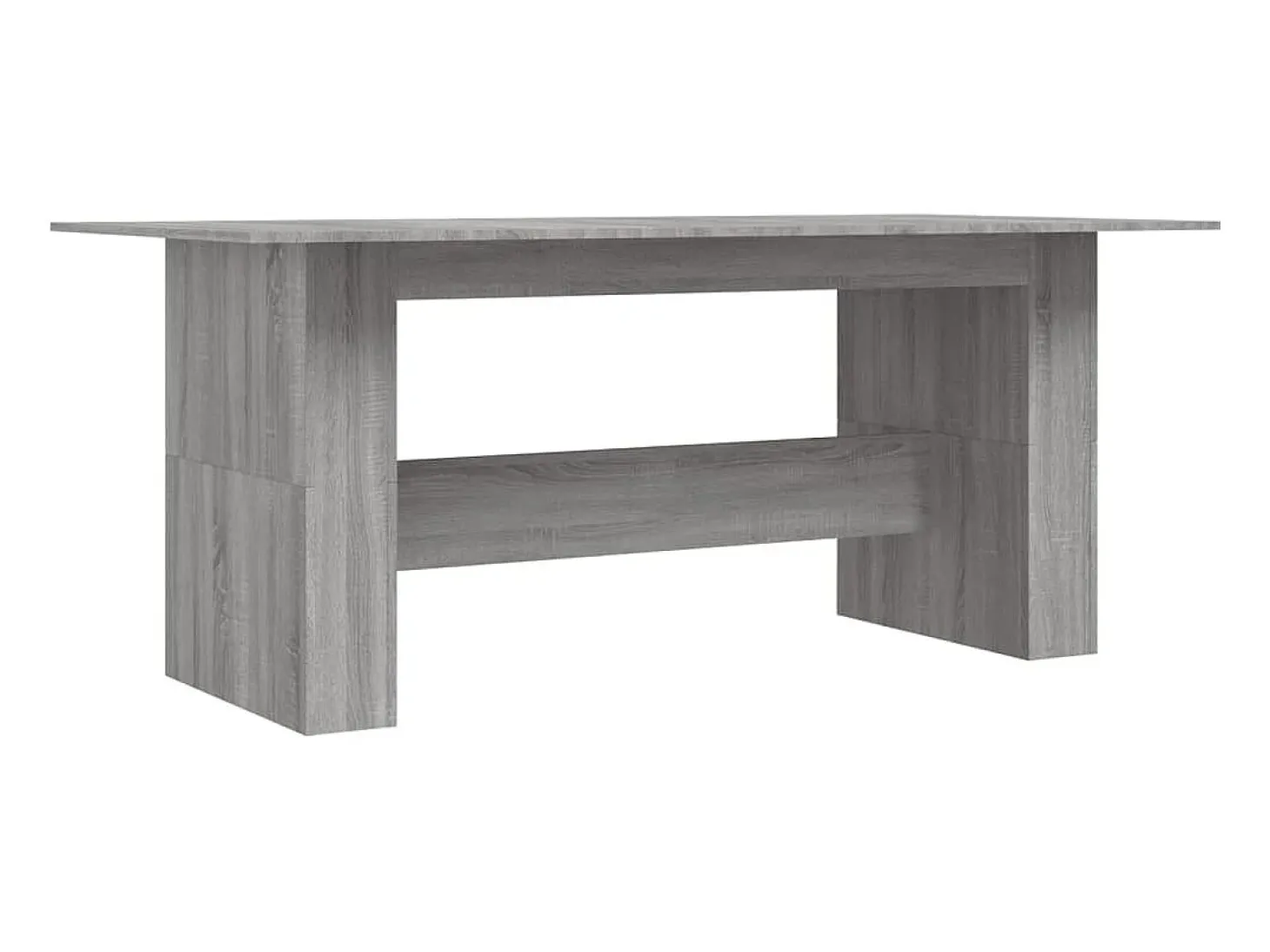 Mesa de comedor madera de ingeniería Sonoma gris 180x90x76 cm