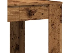 Mesa de comedor madera ingeniería envejecida 140x74,5x76 cm