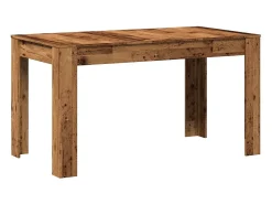 Mesa de comedor madera ingeniería envejecida 140x74,5x76 cm