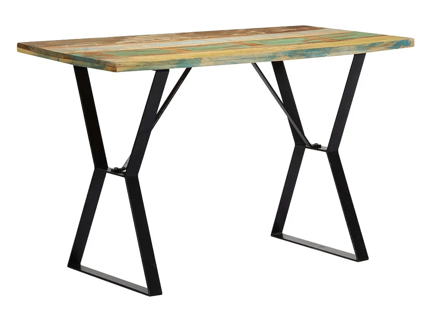 Mesa de comedor madera maciza reciclada 120x60x76 cm