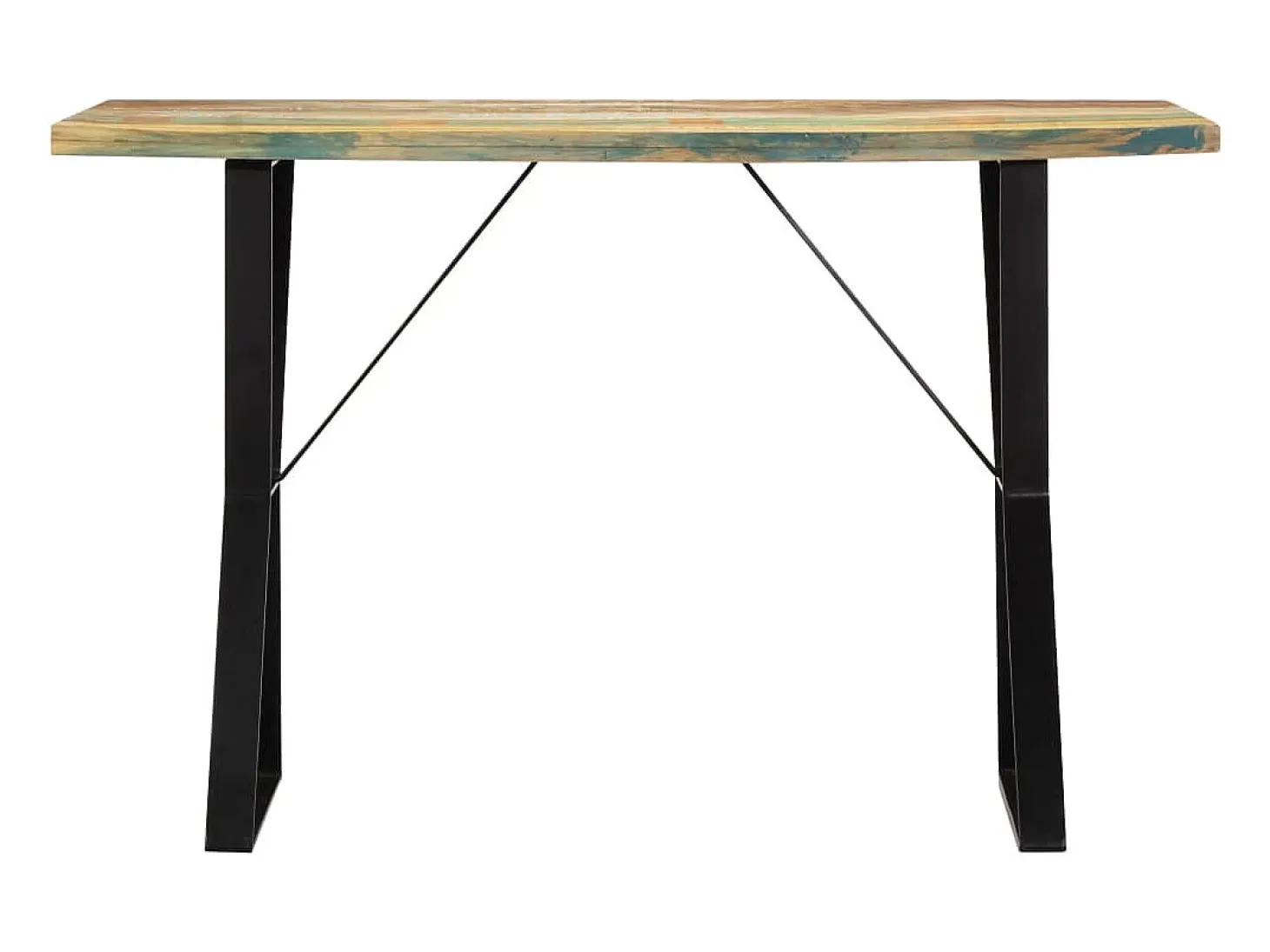 Mesa de comedor madera maciza reciclada 120x60x76 cm