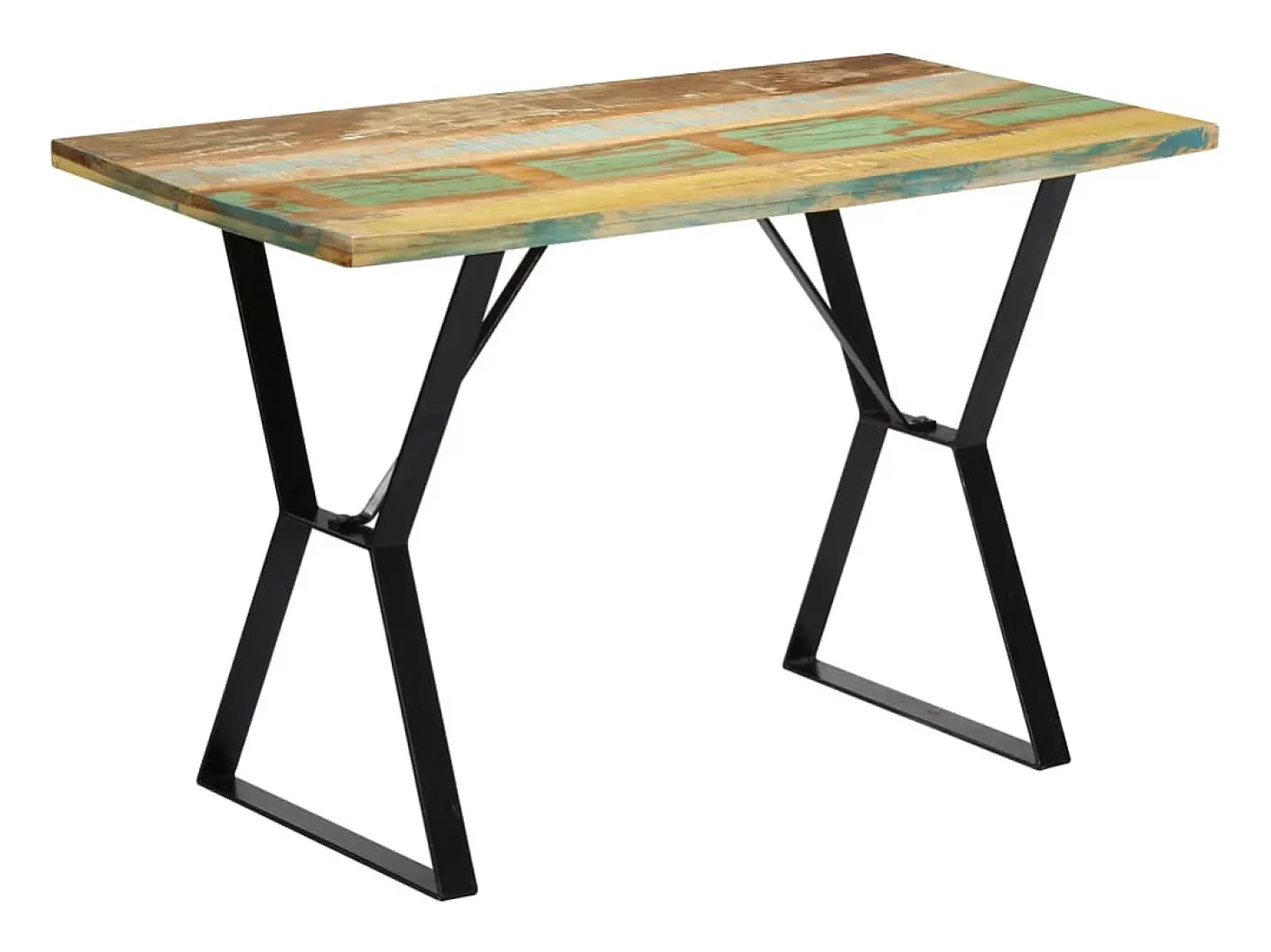 Mesa de comedor madera maciza reciclada 120x60x76 cm