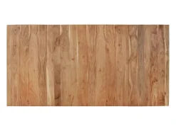 Mesa de comedor madera maciza de acacia negra 180x90x77 cm