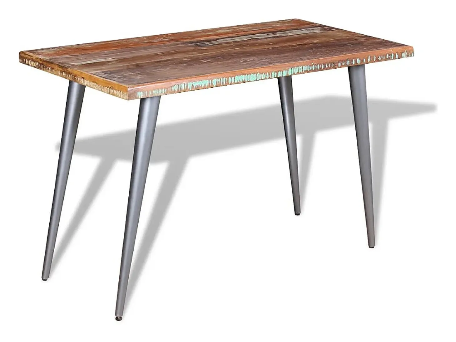 Mesa de comedor madera maciza reciclada 120x60x76 cm