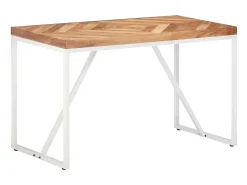 Mesa de comedor madera maciza de acacia y mango 120x60x76 cm