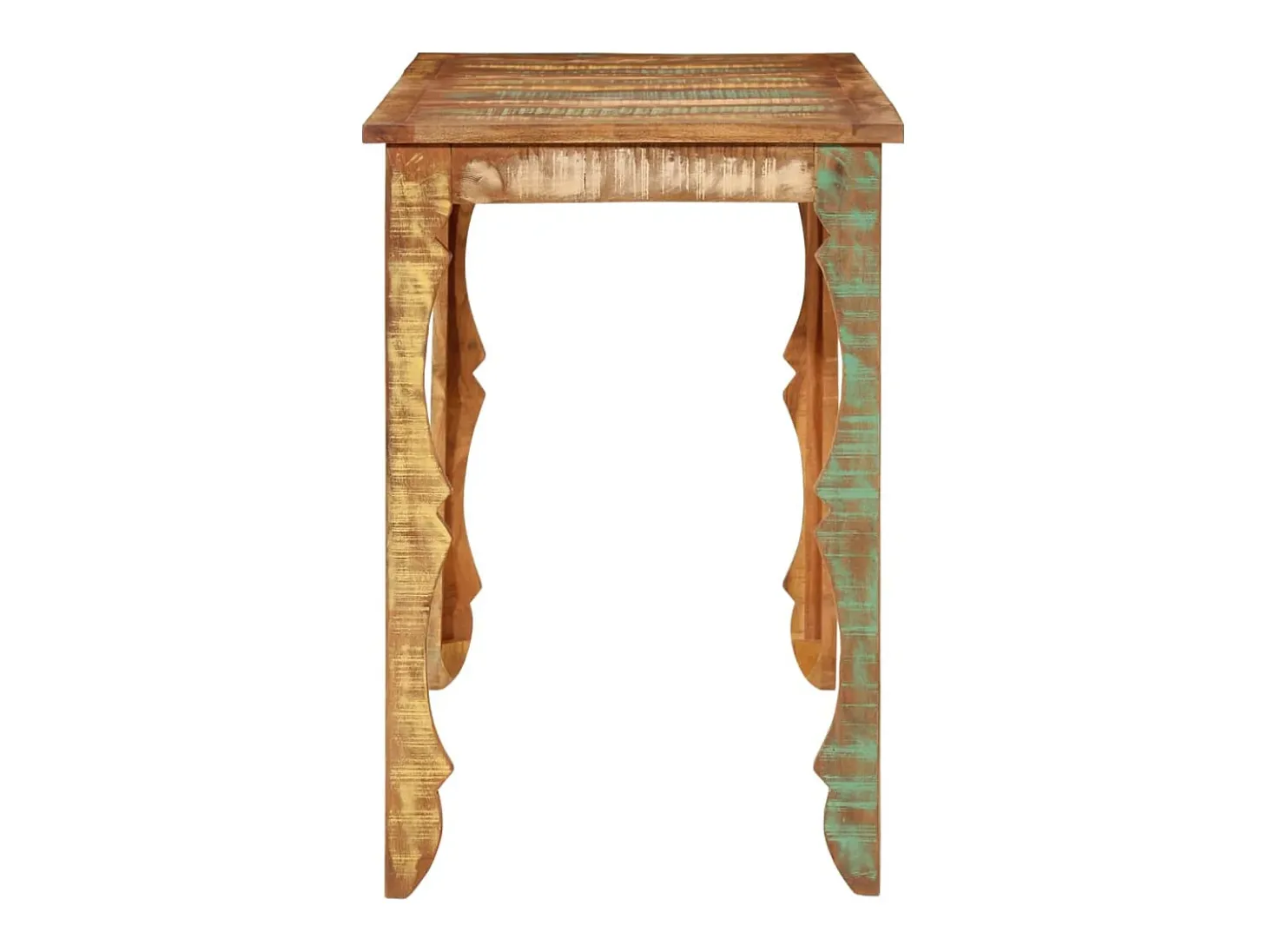 Mesa de comedor madera maciza reciclada 110x52x76 cm ES490444