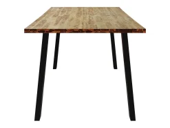 Mesa de comedor madera maciza de acacia 150x90x75 cm ES922915
