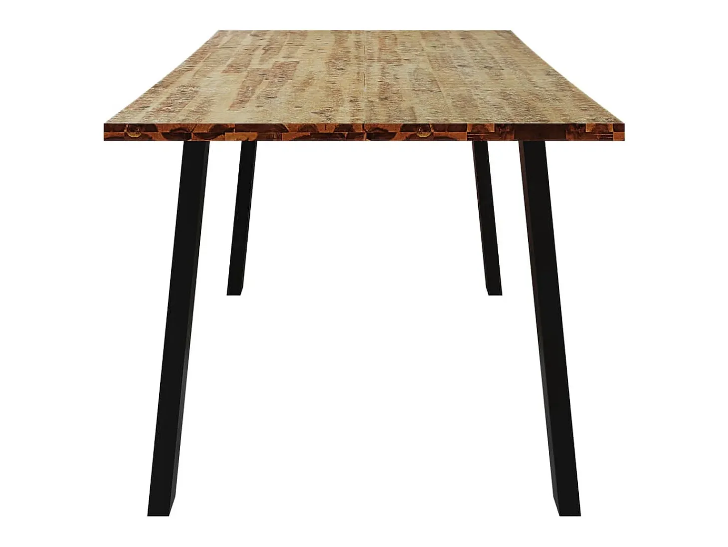 Mesa de comedor madera maciza de acacia 150x90x75 cm ES922915