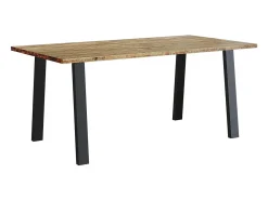 Mesa de comedor madera maciza de acacia 150x90x75 cm ES922915