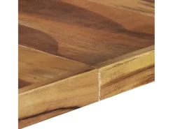 Mesa de comedor madera maciza con acabado sheesham 140x140x75cm