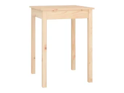 Mesa de comedor madera maciza de pino 55x55x75 cm ES177568