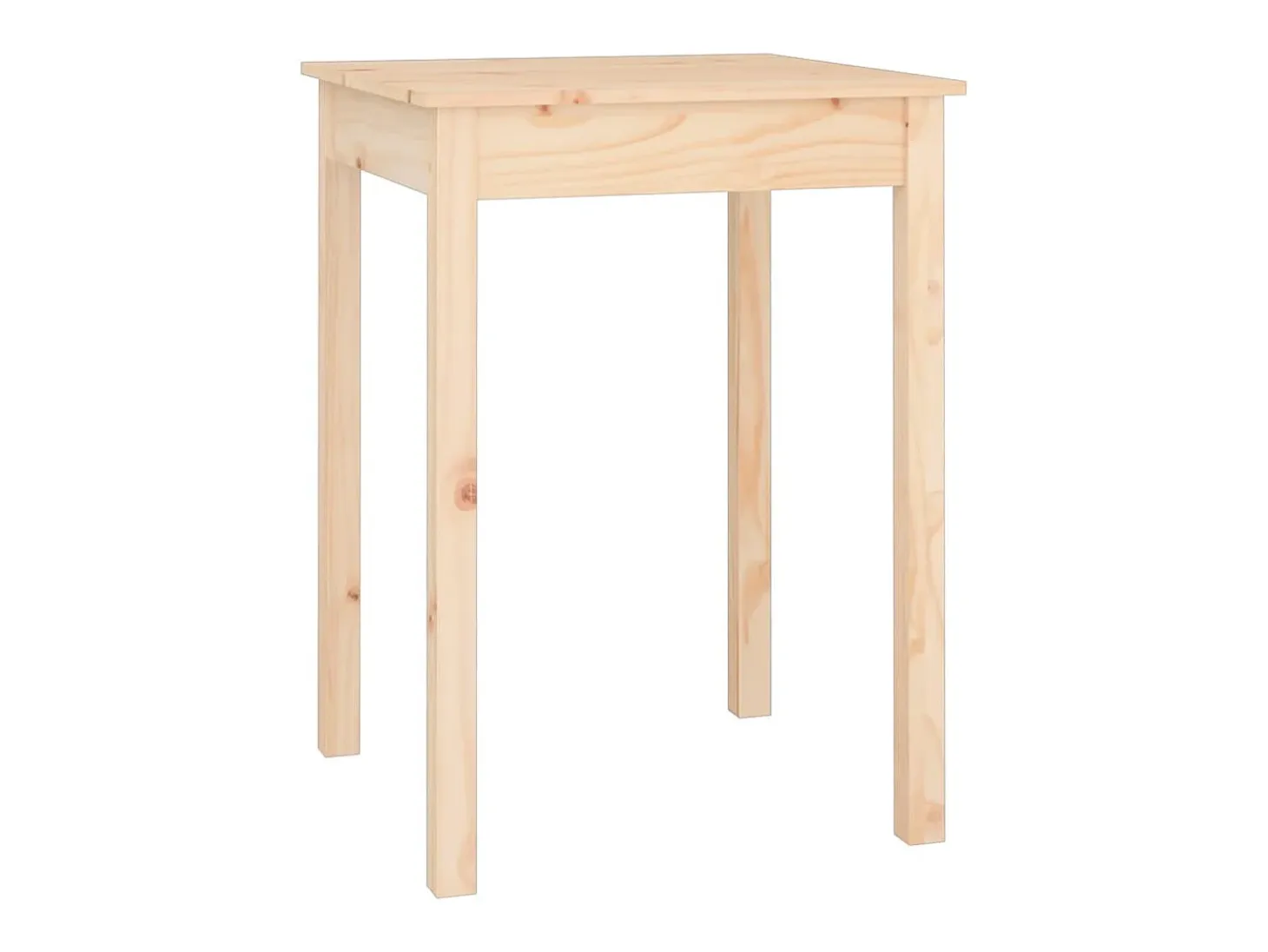 Mesa de comedor madera maciza de pino 55x55x75 cm ES177568
