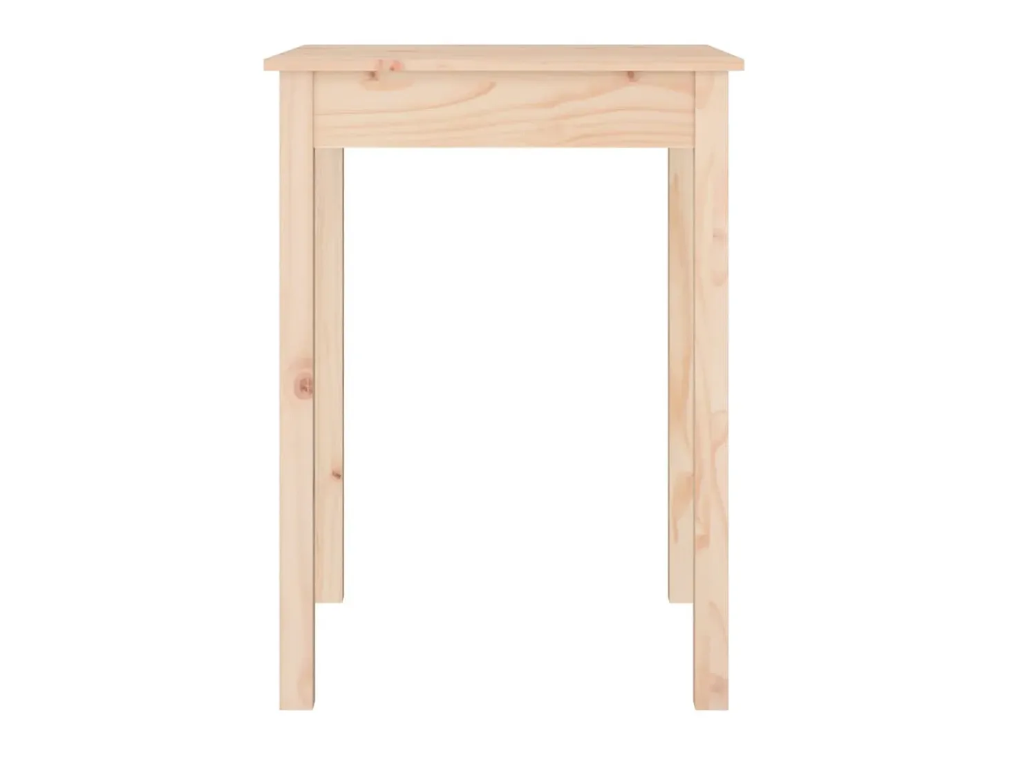Mesa de comedor madera maciza de pino 55x55x75 cm ES177568