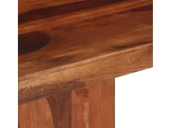 Mesa de comedor madera maciza de acacia 120x120x77 cm