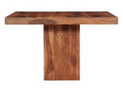 Mesa de comedor madera maciza de acacia 120x120x77 cm