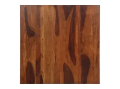Mesa de comedor madera maciza de acacia 120x120x77 cm