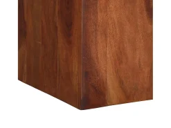 Mesa de comedor madera maciza de acacia 120x120x77 cm