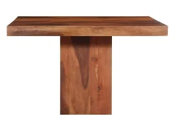 Mesa de comedor madera maciza de acacia 120x120x77 cm