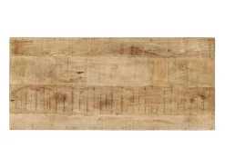 Mesa de comedor madera maciza de mango 110x50x76 cm