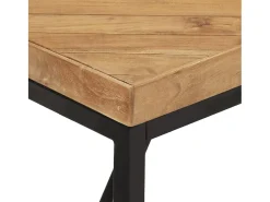 Mesa de comedor madera maciza de acacia y mango 120x60x76 cm ES751085