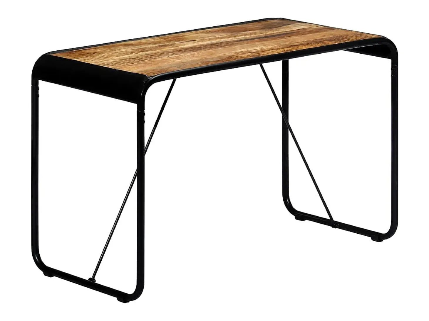 Mesa de comedor madera maciza de mango sin tratar 118x60x76 cm