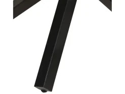 Mesa de comedor madera maciza reciclada redonda 100x100x75 cm