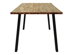 Mesa de comedor madera maciza de acacia 150x90x75 cm