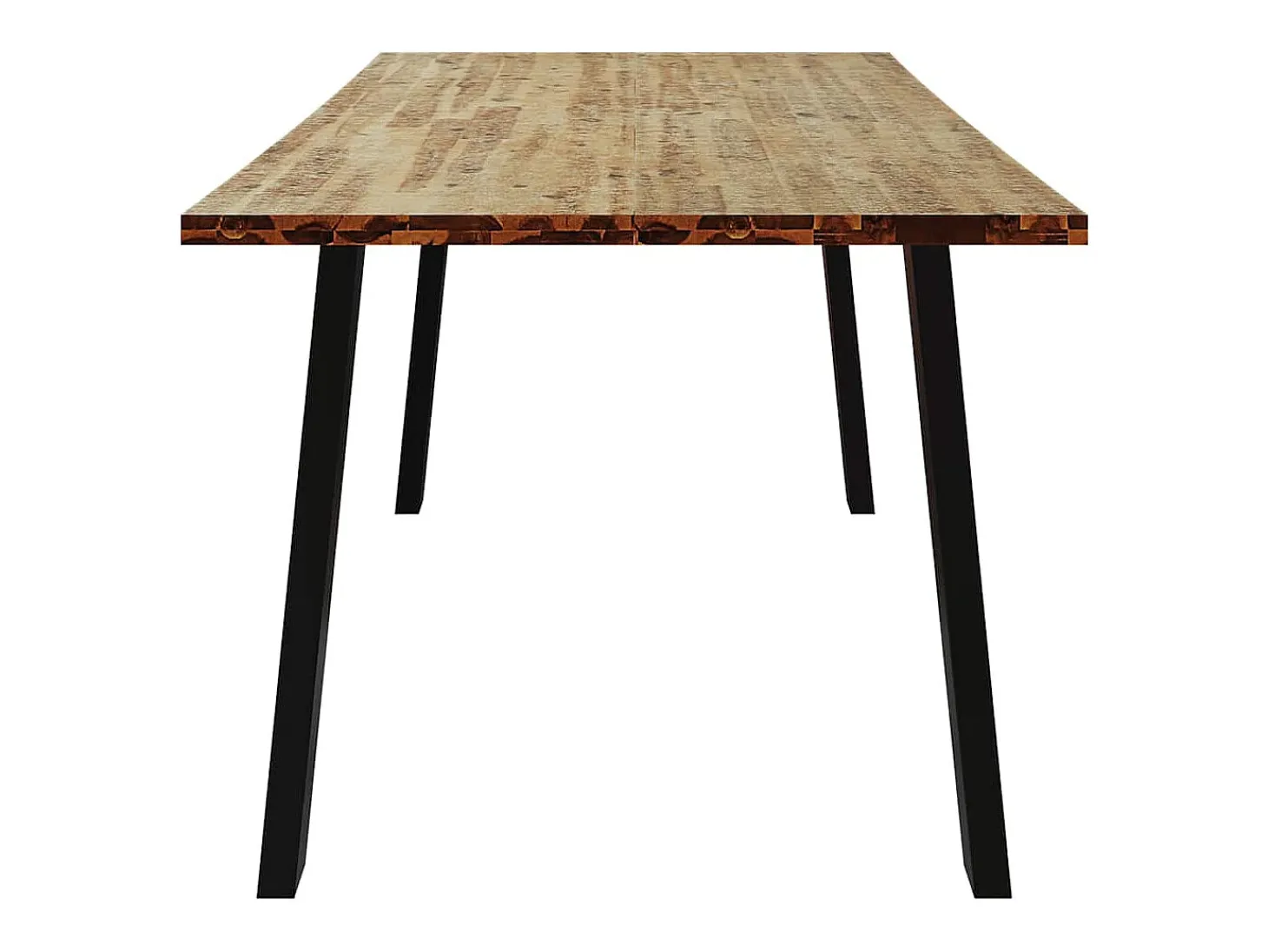 Mesa de comedor madera maciza de acacia 150x90x75 cm
