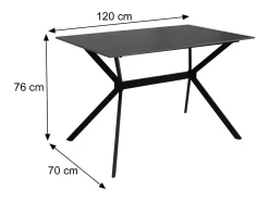Mesa de comedor MCW-O58, gris