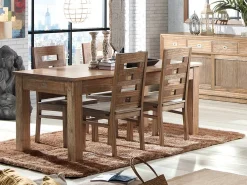 Mesa de comedor Mindy Mazari rectangular de madera maciza 150 cm