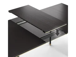 Mesa de comedor negro 200x90x77 goldamo