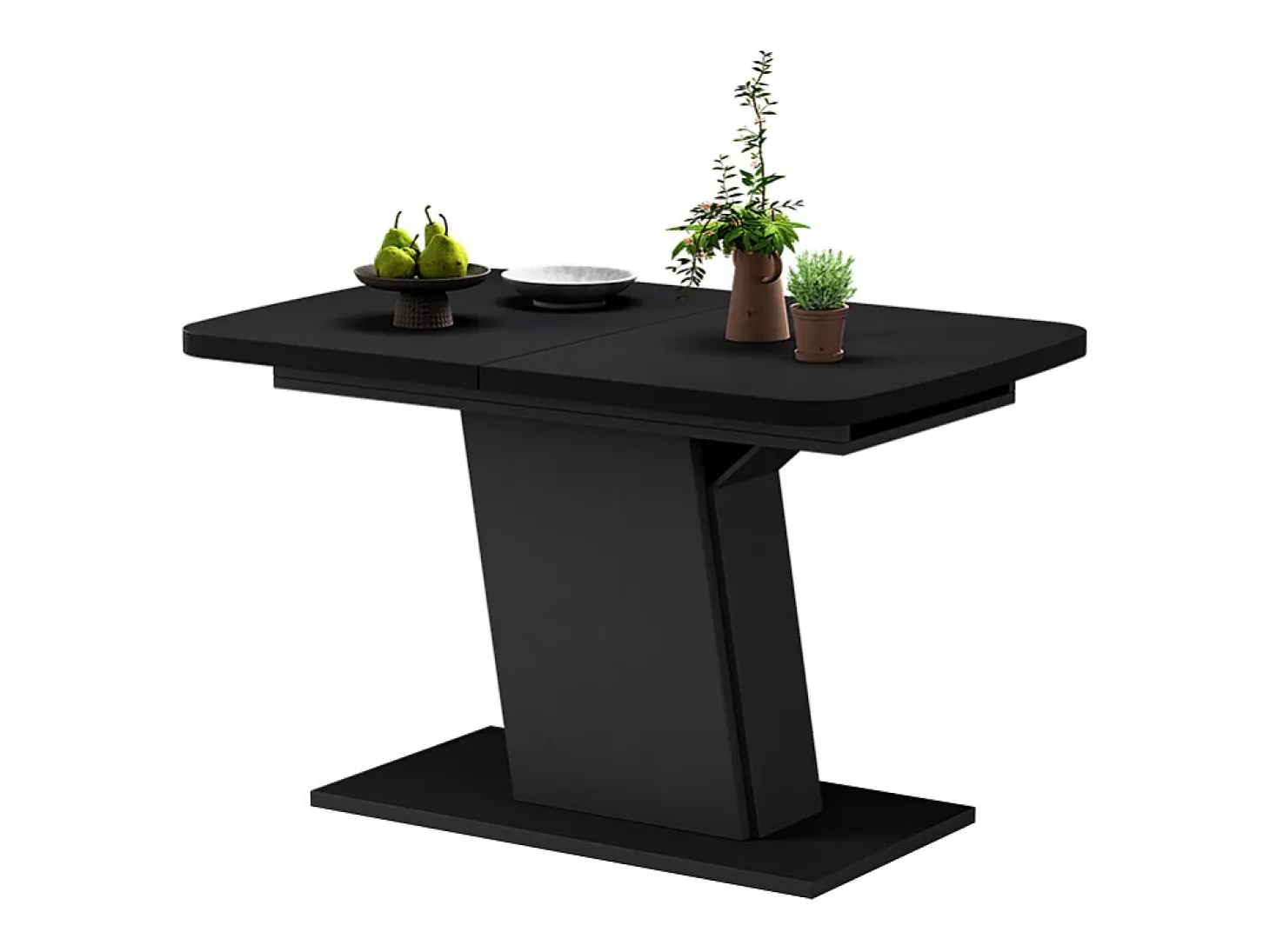 Mesa de comedor negro 120x80x77.3 fenaro