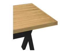 Mesa de comedor NOAIN con patas en forma de X 180x90x75cm pino macizo