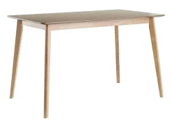 Mesa de comedor nórdica con acabado fresno 120 cm ELION