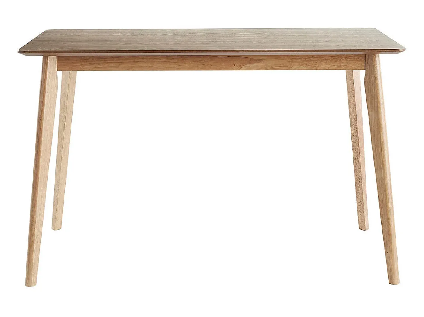 Mesa de comedor nórdica con acabado fresno 120 cm ELION