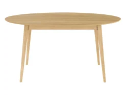 Mesa de comedor ovalada 150 cm en madera clara - Eddy