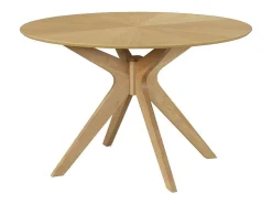 Mesa de comedor ovalada de diseño en roble 160 cm DIELLI