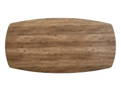 Mesa de comedor ovalada para 10 personas, colección TÚNEZ. Patas de diseño en metal.