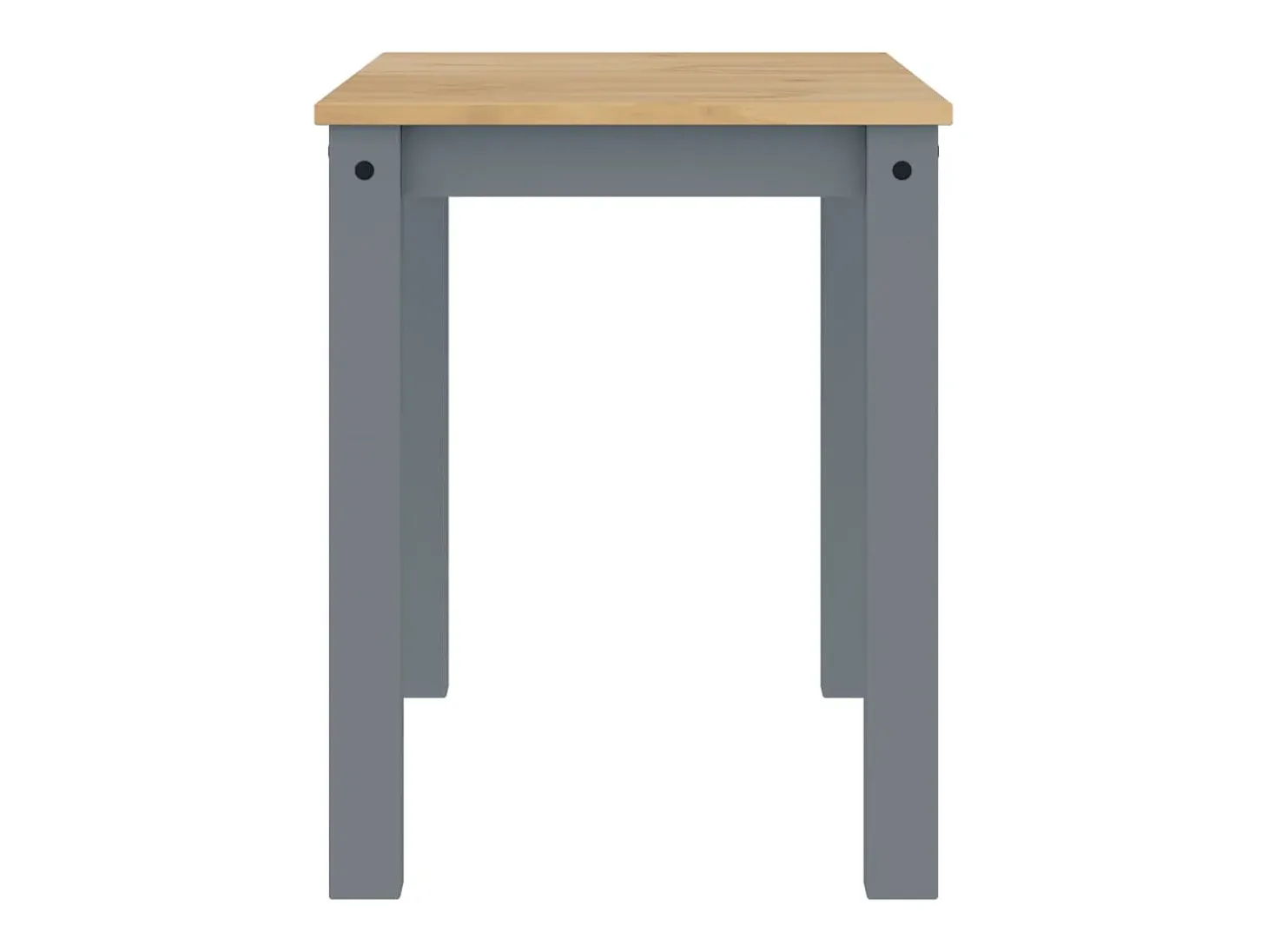 Mesa de comedor Panama madera maciza de pino gris 117x60x75 cm