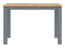 Mesa de comedor Panama madera maciza de pino gris 117x60x75 cm